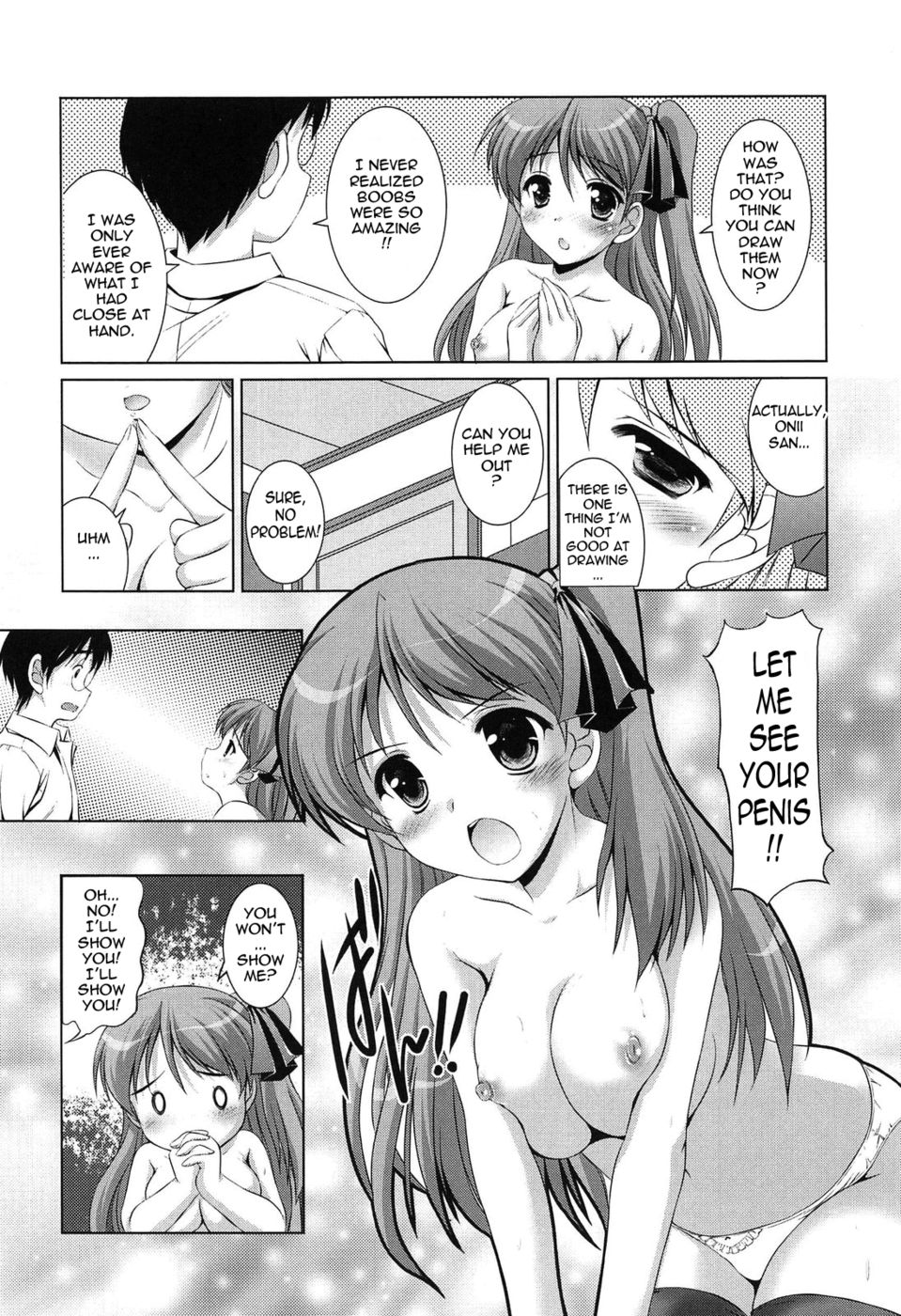 Hentai Manga Comic-Younger Girls Celebration-Chapter 4 - Don't You Like Big Ones?-8